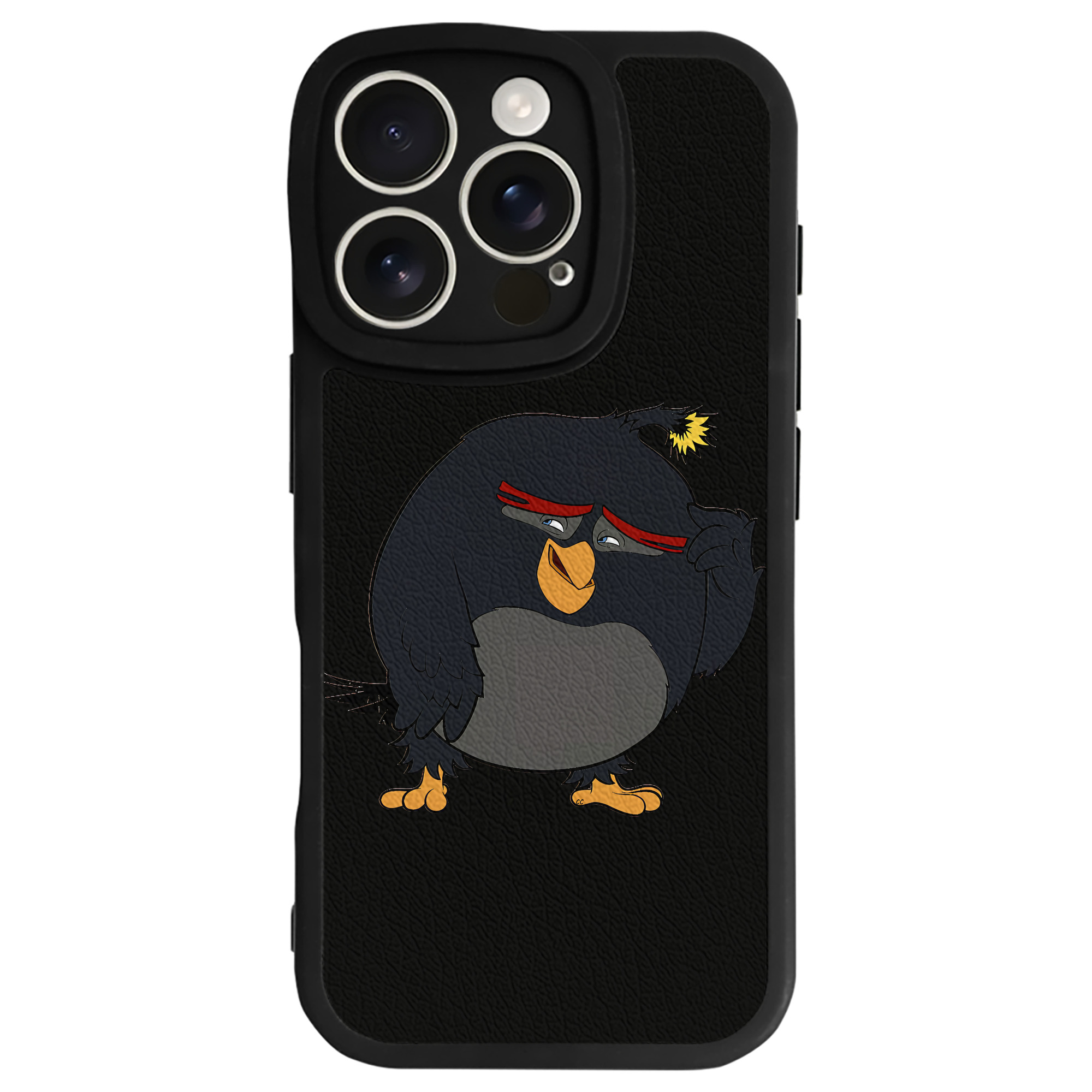 （画像用） Angry Birds アングリーバード 【iPhone 16シリーズ対応】シリコンスマホケース（レザー調） 材質：シリコン